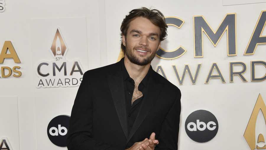 FILE - Conner Smith arrives at the 57th Annual CMA Awards, at the Bridgestone Arena in Nashville, Tenn., Nov. 8, 2023. (Photo by Evan Agostini/Invision/AP, File)