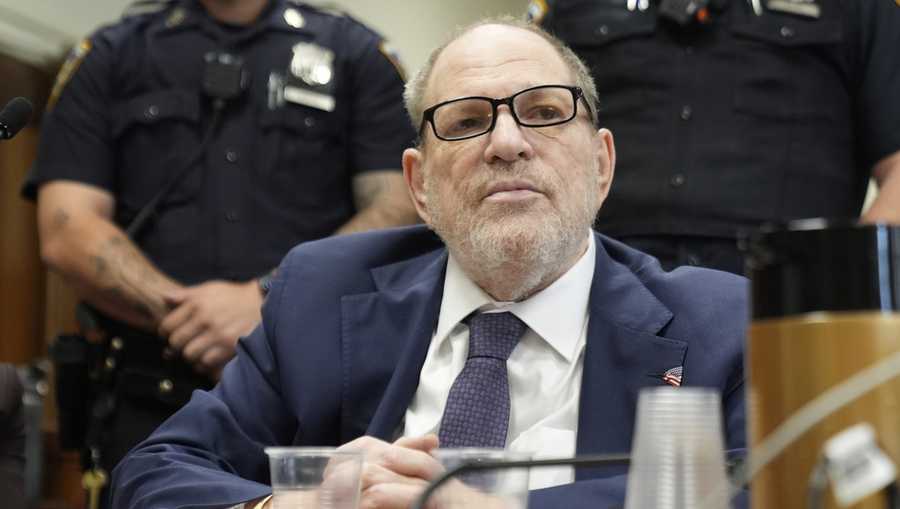 Harvey Weinstein appears for his retrial at a Manhattan court, Wednesday, May 21, 2025, in New York. (AP Photo/Pamela Smith, Pool)
