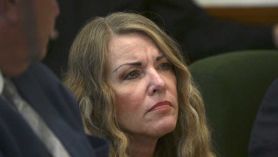 FILE - Lori Vallow Daybell sits during her sentencing hearing at the Fremont County Courthouse, July 31, 2023, in St. Anthony, Idaho. (Tony Blakeslee/EastIdahoNews.com via AP, Pool, File)