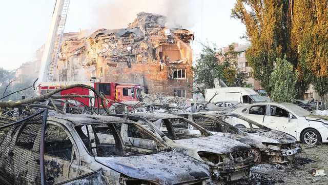 Mass Russian drone and missile attack kills 14 and injures 48 in Ukraine's capital