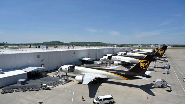 UPS distribution hub in Louisville has 300 flights per day. What we know