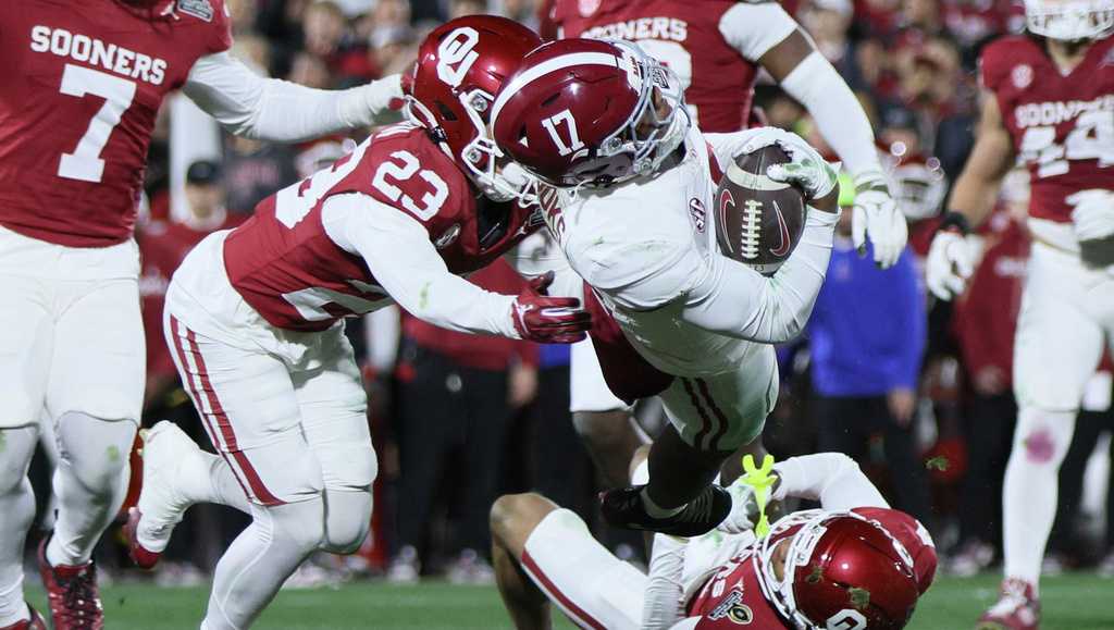The Crimson Tide takes revenge in Norman, beats Oklahoma 34-24 to make the Rose Bowl
