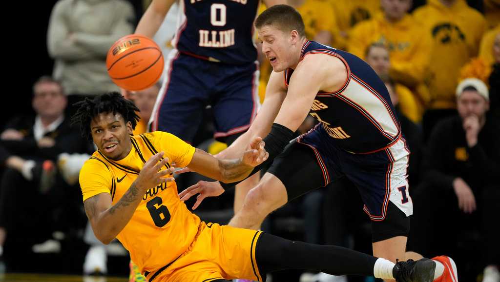 Slow start dooms No. 19 Iowa in home loss to No. 16 Illinois
