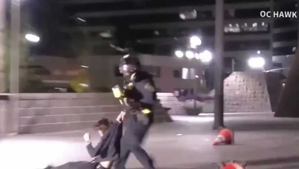 California anti-ICE demonstrator blinded in eye after federal agent fires projectile, aunt says