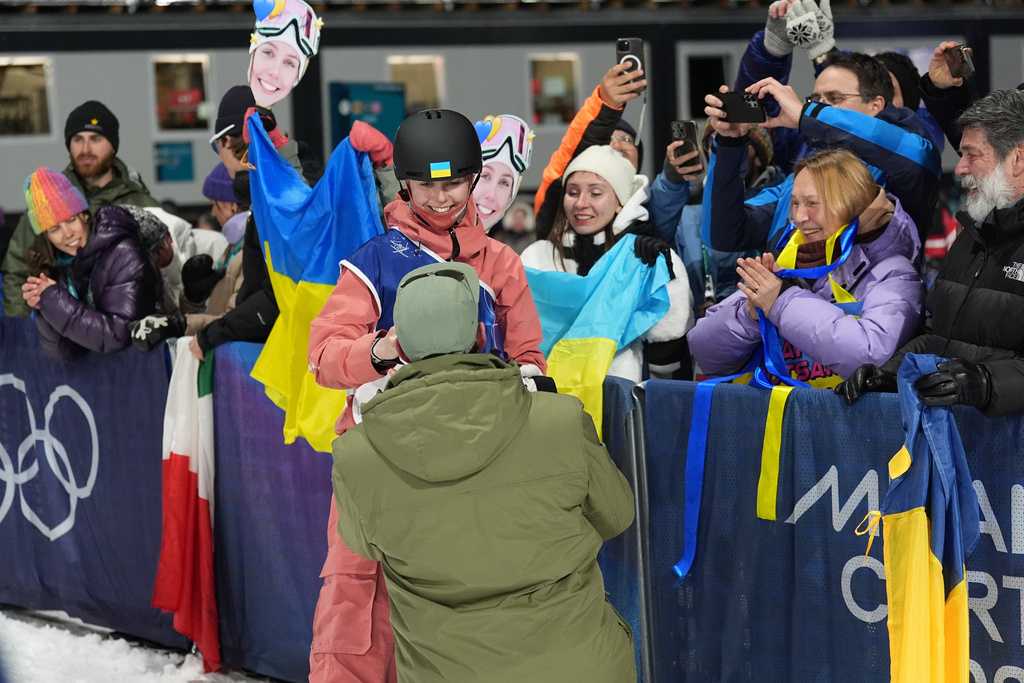 She said yes: Ukrainian big air skier gets engaged on Valentine's Day at the Olympics