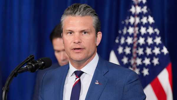 FILE - Defense Secretary Pete Hegseth speaks at Mar-a-Lag, Jan. 3, 2026, in Palm Beach, Fla. (AP Photo/Alex Brandon, File)