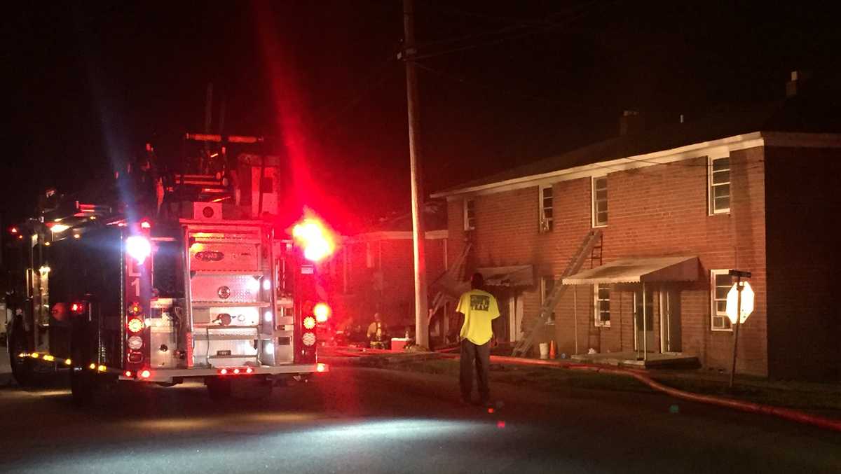 Apartment fire in Greenville