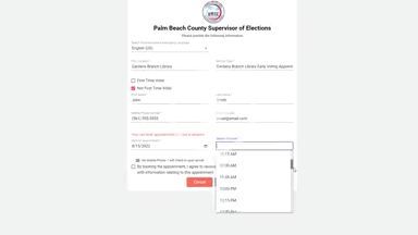 Palm Beach County, Florida Supervisor of Elections: New early voting appointment system successful so far - Vimarsana News