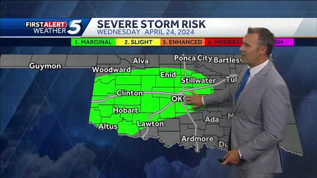 TIMELINE: Oklahoma could see storms with hail threat on Wednesday - Vimarsana News
