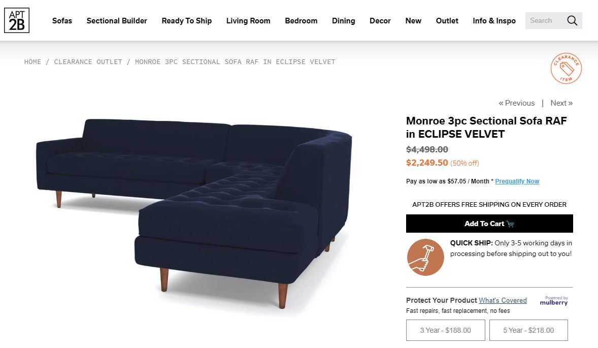 s Overstock Outlet Has Furniture Discounts Up to 59% Off