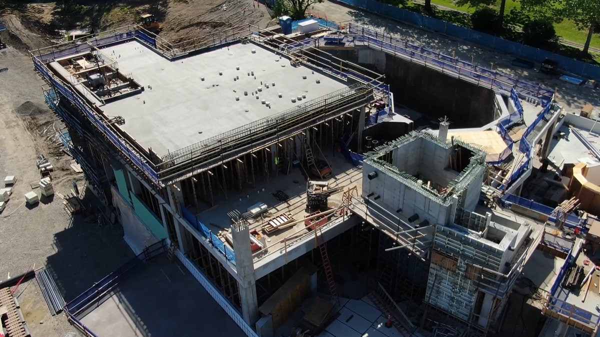 KC Zoo shows off construction progress for its new aquarium