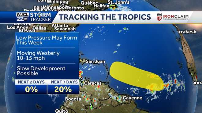 Savannah: New area of interest in the Atlantic Ocean