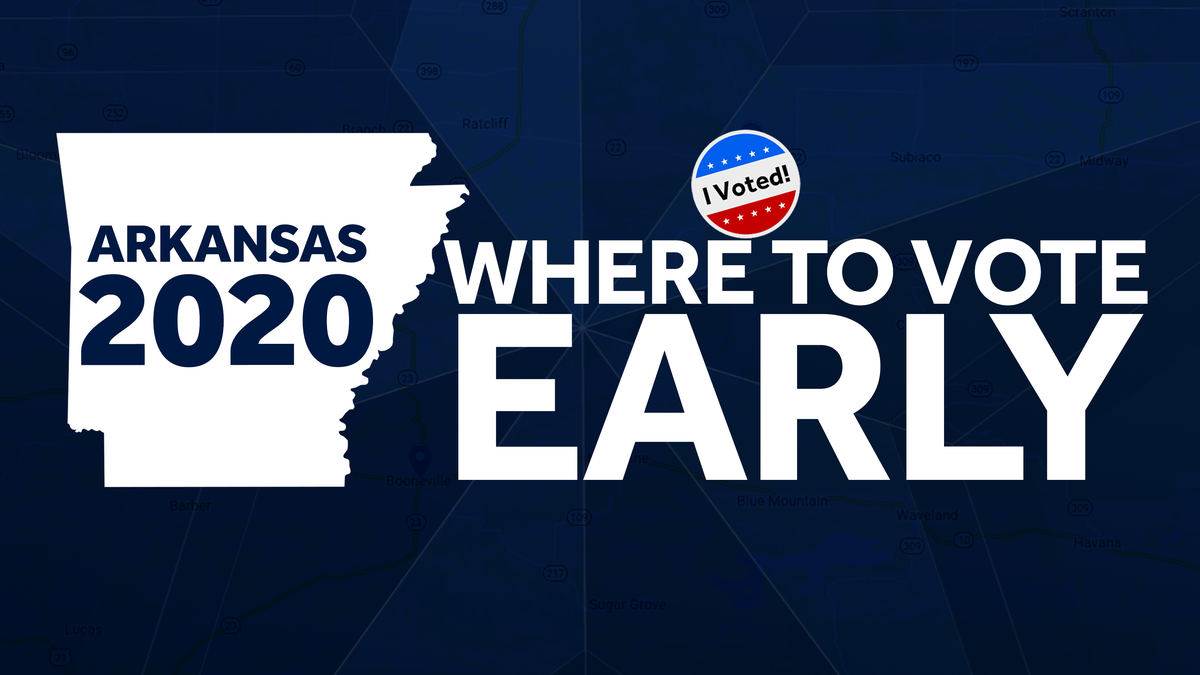 MAPS: 2020 general election early voting sites in Arkansas