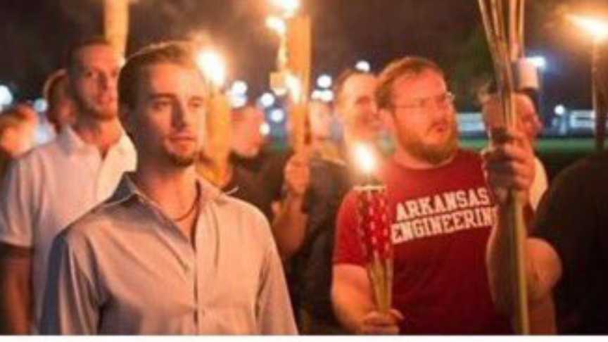 Photo from white nationalist rally in Charlottesville, Virginia