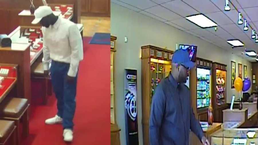 Two men robbed a Gilroy jewelry store at gunpoint Saturday. Police need your help identifying them.