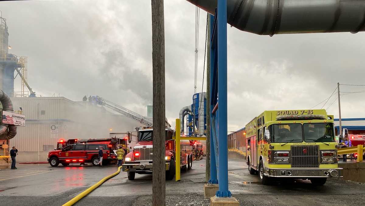 Fire breaks out at Armstrong World Industries in Lancaster County