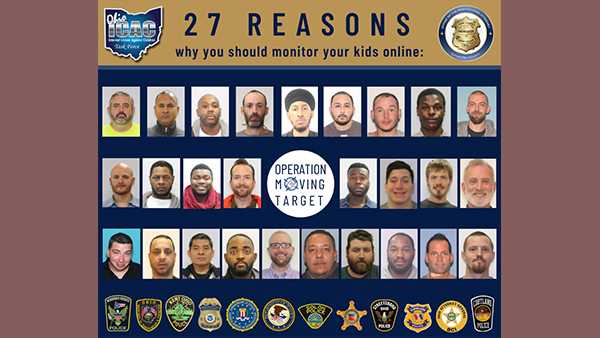 27 men arrested in undercover online child sex predator operation