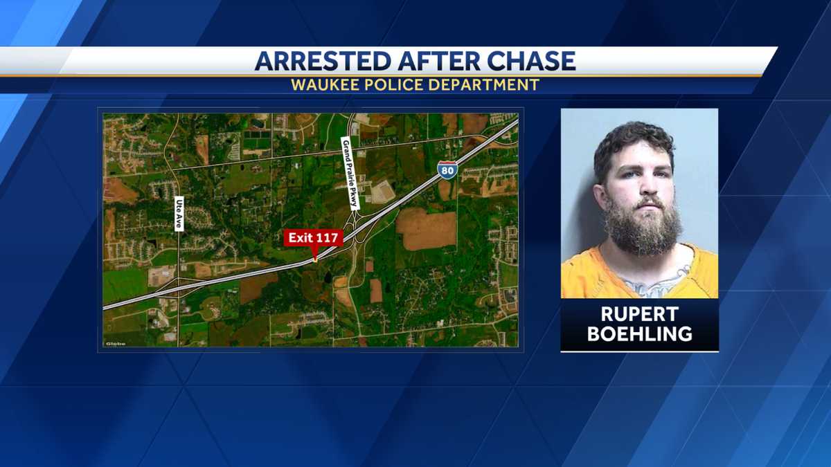 Man charged with child endangerment after police chase in Iowa - KCCI