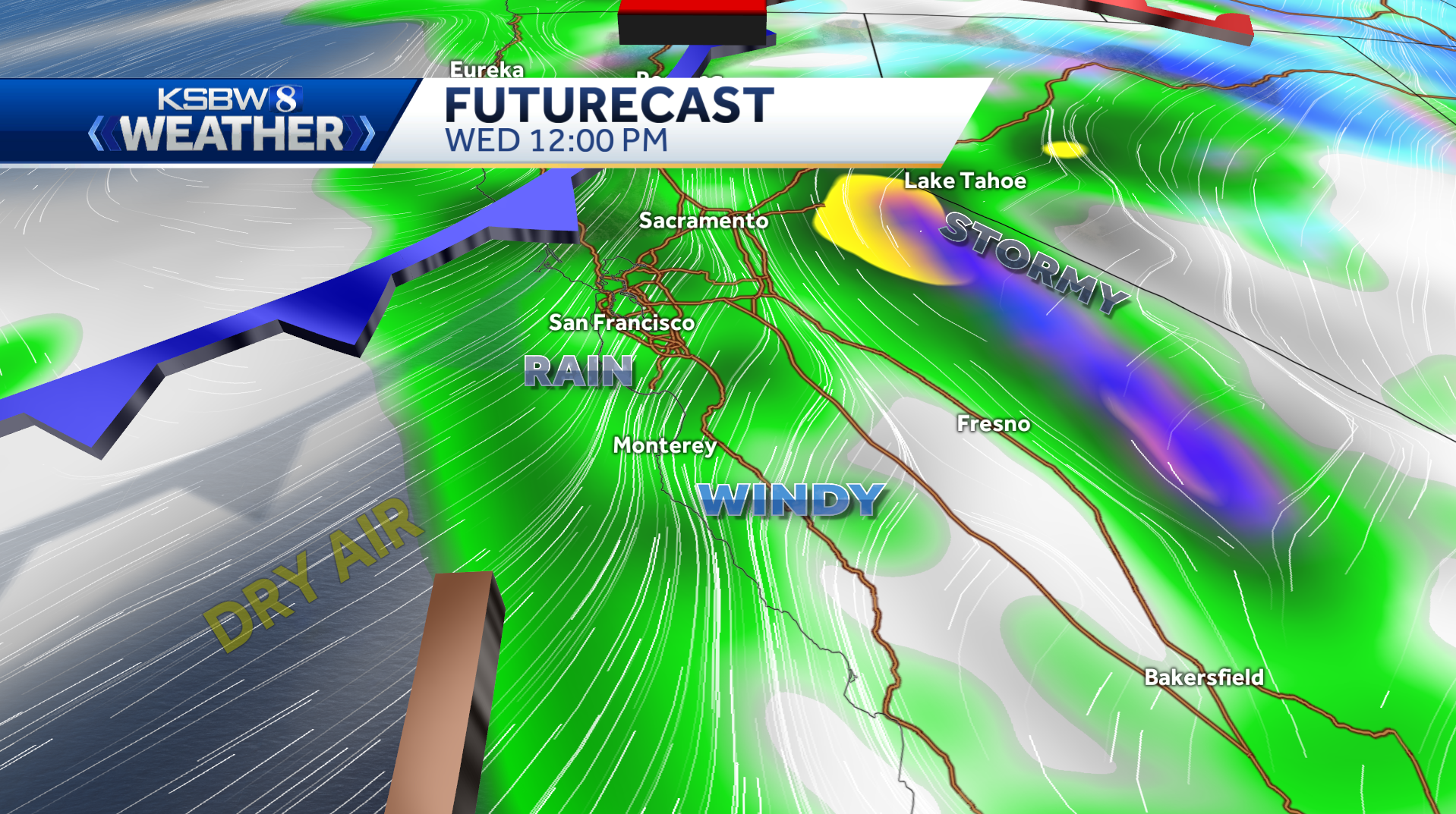 Rain And Gusty Winds Will Continue To Impact Central Coast Wednesday