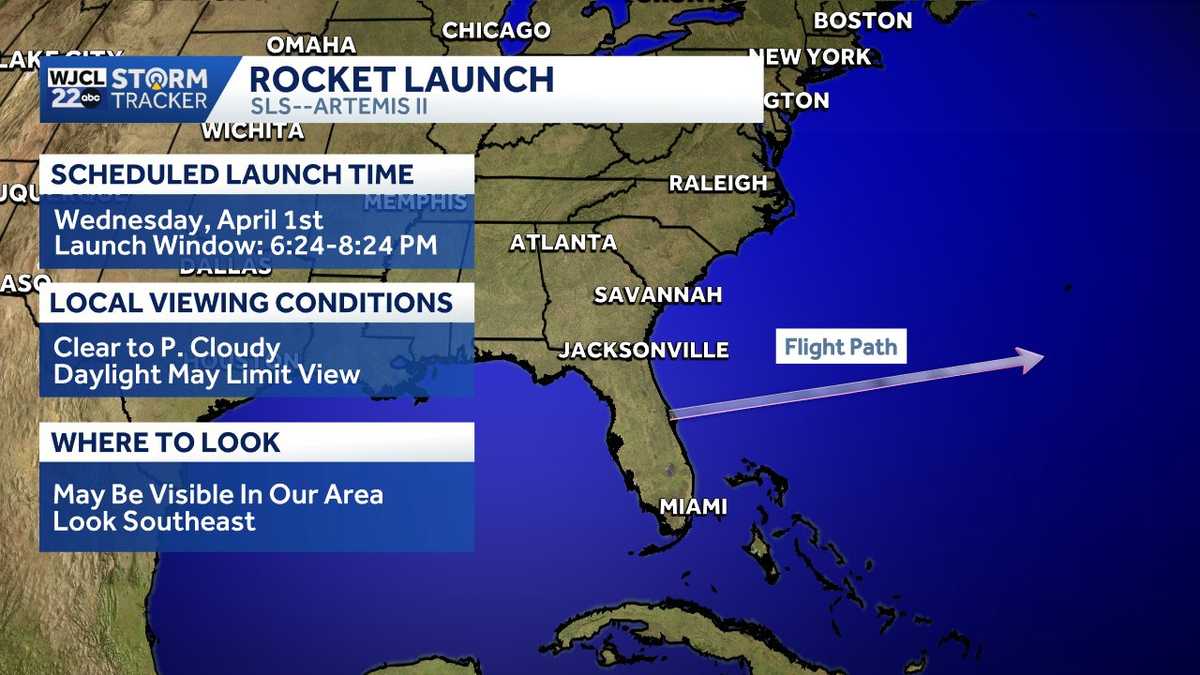 Savannah: Tracking Artemis and the next chance of rain - WJCL