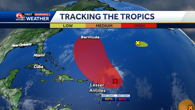 Watching three areas of interest in the Atlantic