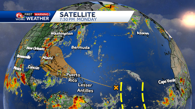 Atlantic basin surface map