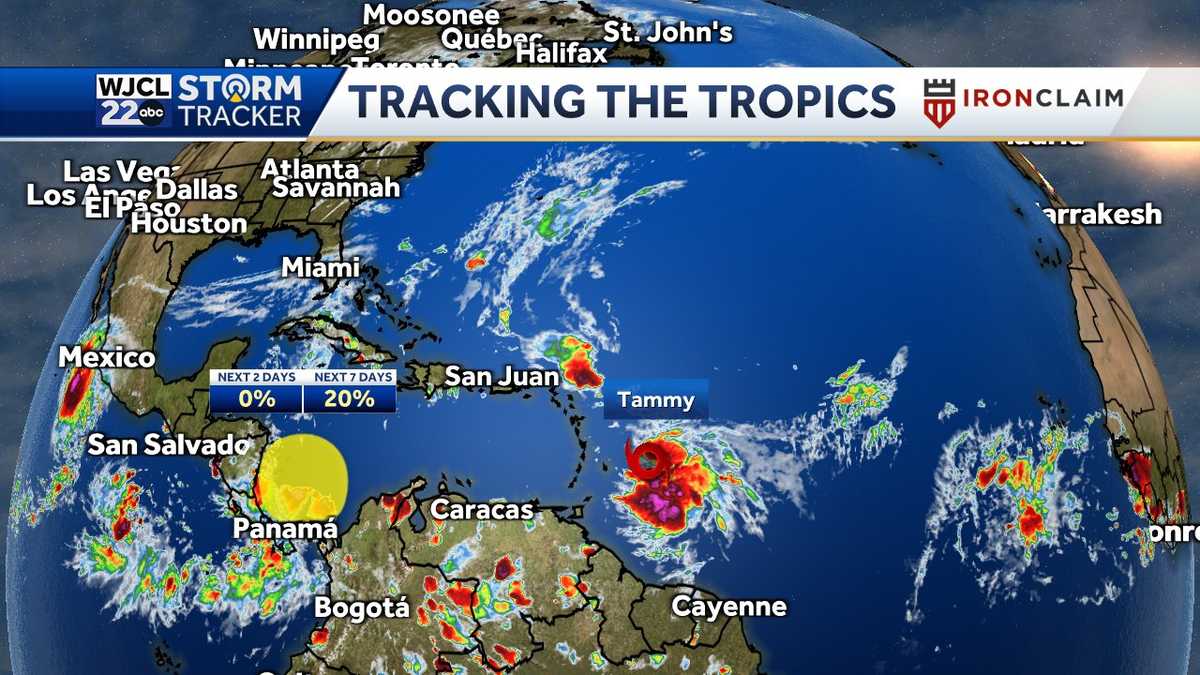 Tammy & another area of interest in the Atlantic Basin
