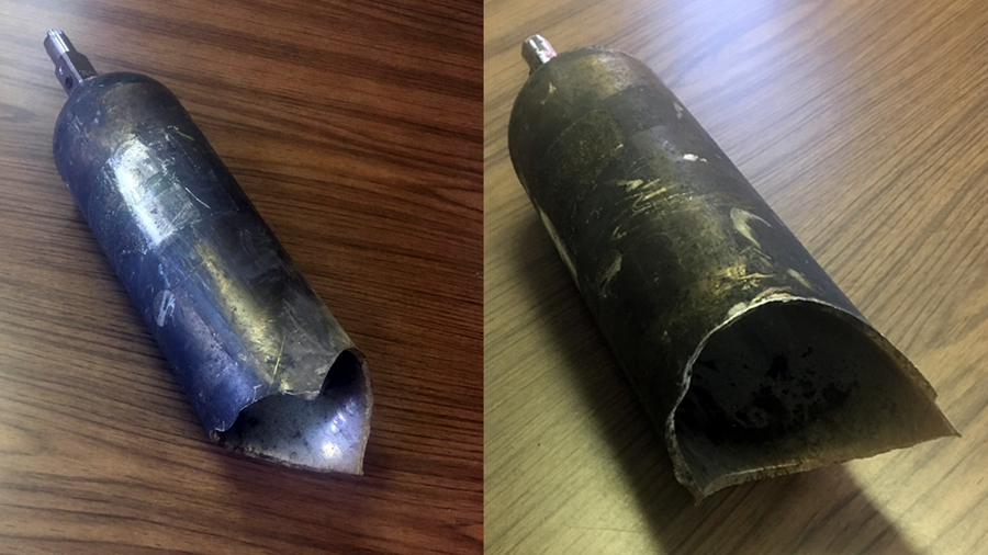 Oxygen tank explodes after fire engulfs mobile home in Attalla