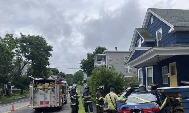 Significant damage after car hits home in Auburn