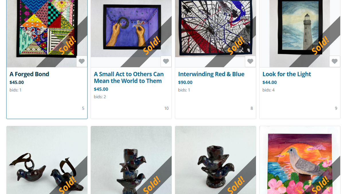 Portland art students raise hundreds for local charity