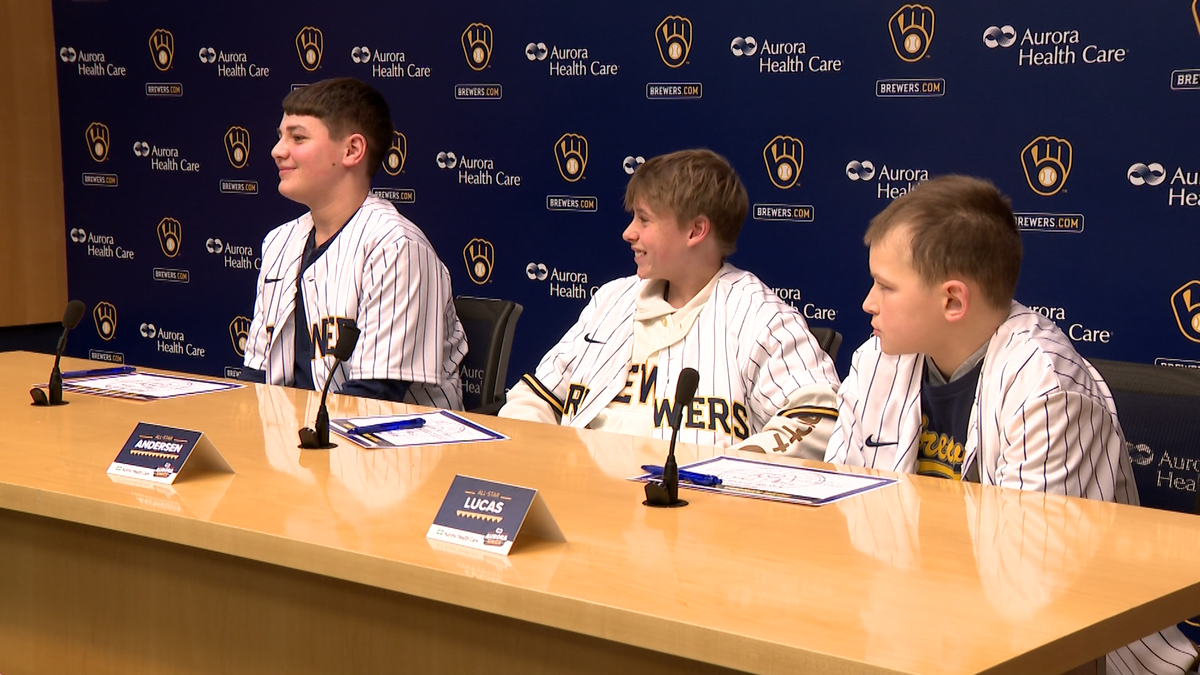Brewers surprise Aurora Health Care pediatric patients with trip to spring training
