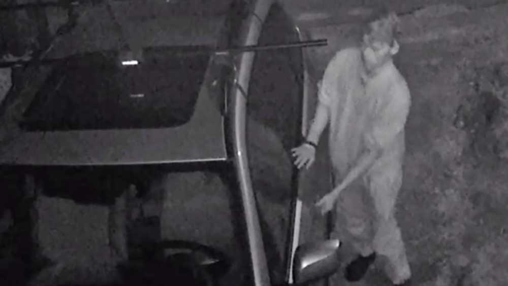 Man caught on camera after multiple North Main auto break-ins