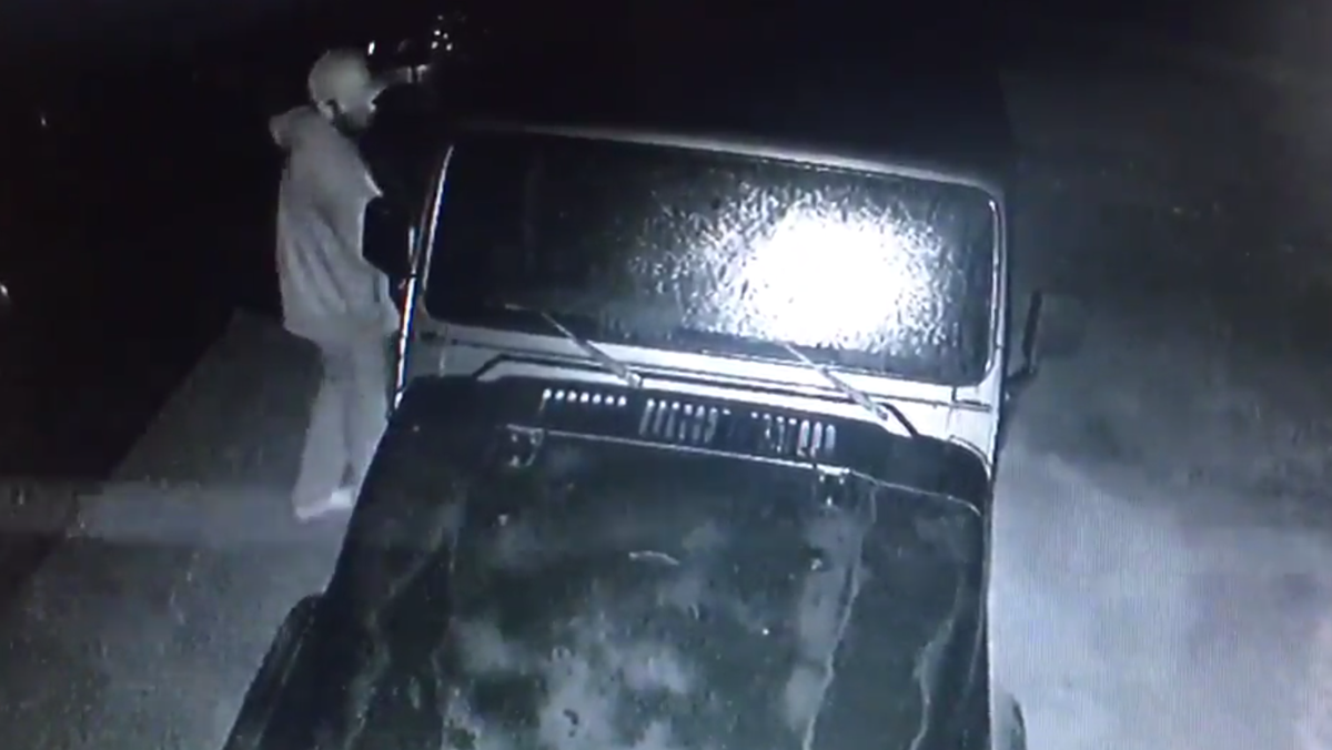 Watch: Man caught on camera burglarizing officer’s vehicle in OKC