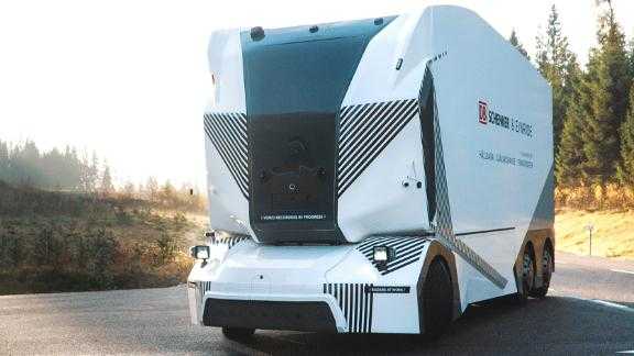 The T-Pod truck doesn't have a steering wheel or even a cab. Swedish startup EINRIDE says it's the first autonomous truck to be tested on public roads without a backup driver.
