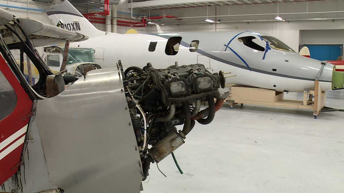 Forsyth Tech's Aviation Tech Program Soars: Lieutenant Governor Hunt Praises Cutting-Edge Facility