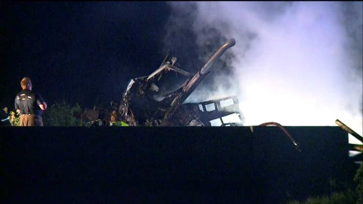 Semi fire closes westbound I80 near Avoca for hours