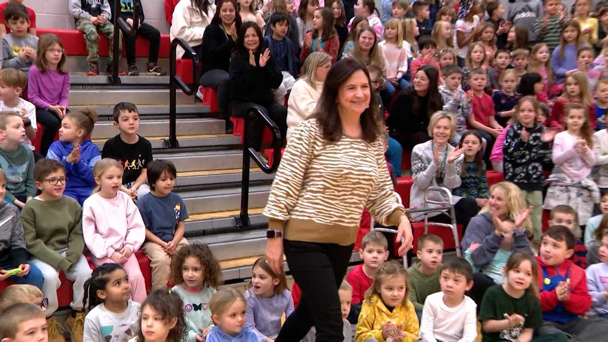 WTAE visits Avonworth School District to surprise our Teacher of the Month