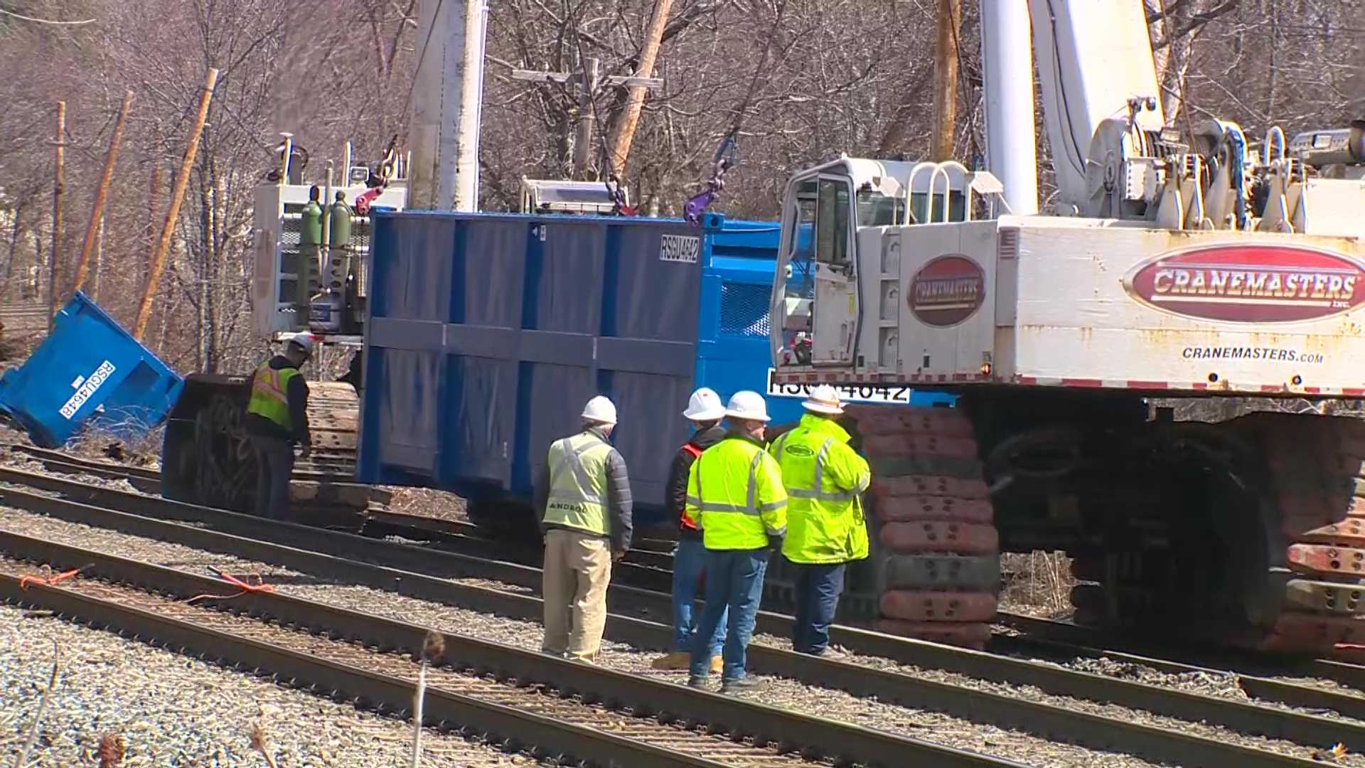 Freight Train Loaded With Trash Derails In Ayer, Massachusetts