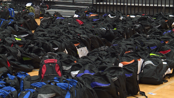 4,000 backpacks stuffed with school supplies for Greenville County families