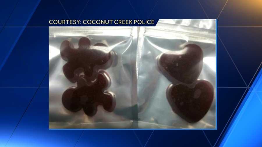 Potlaced gummy candies handed out at Florida middle school