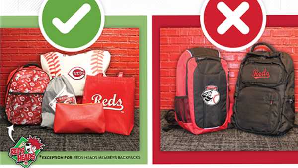 Reds have a new bag policy in 2020: Here's what you should know