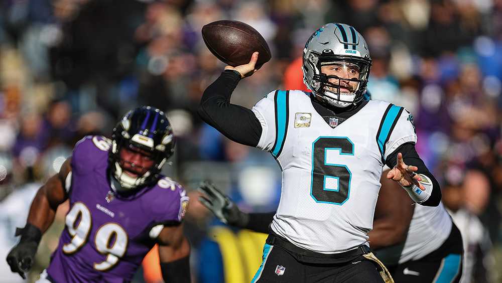 Has Carolina Panthers QB Baker Mayfield started his last NFL game?