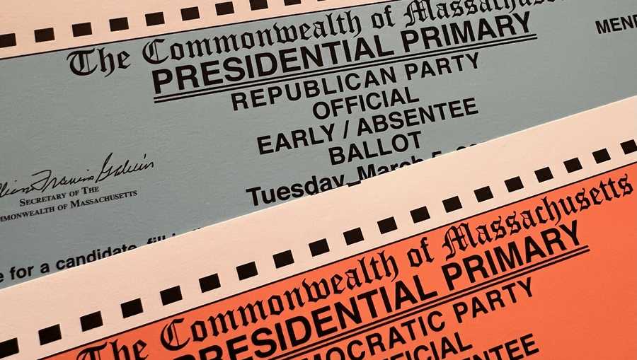 Why party colors are reversed on Mass. primary ballots