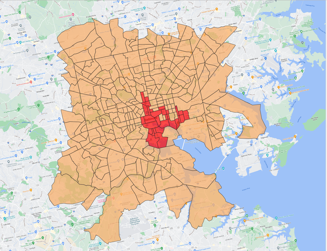 Baltimore residents face extreme heat because of landscape