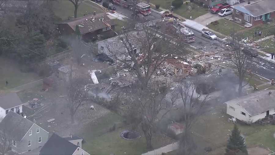 PHOTOS: Home explodes in Baltimore County