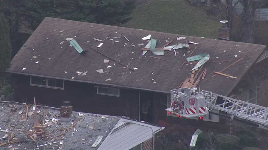 PHOTOS: Home explodes in Baltimore County