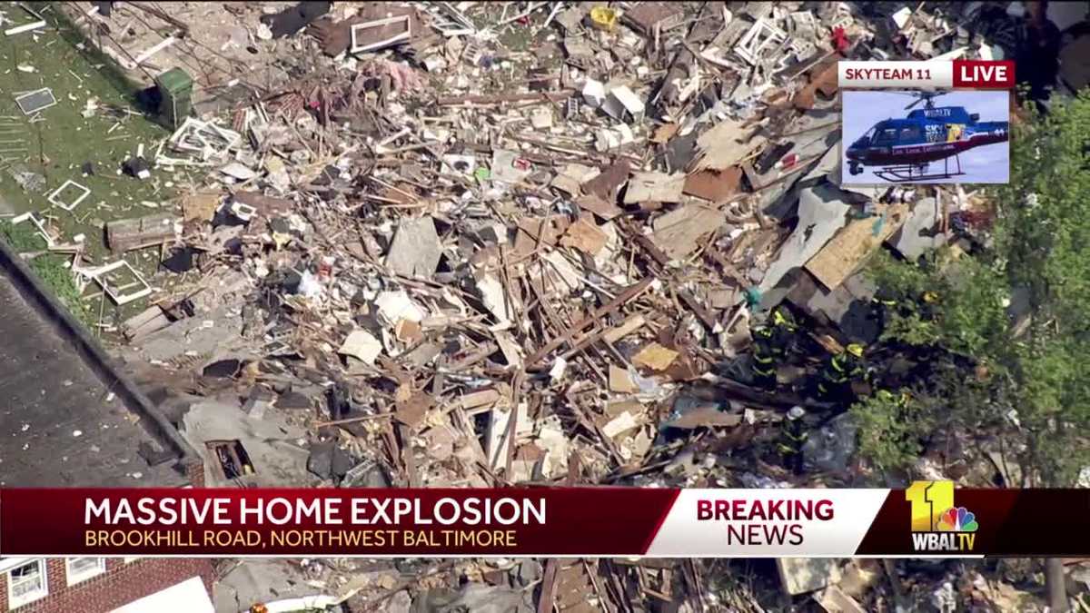 Baltimore rowhome explosion in photos