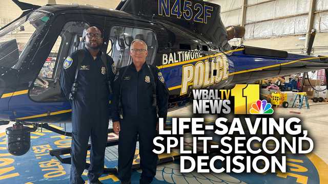 Video shows police helicopter landing in field, officer saving man who nearly drowned at closed pool