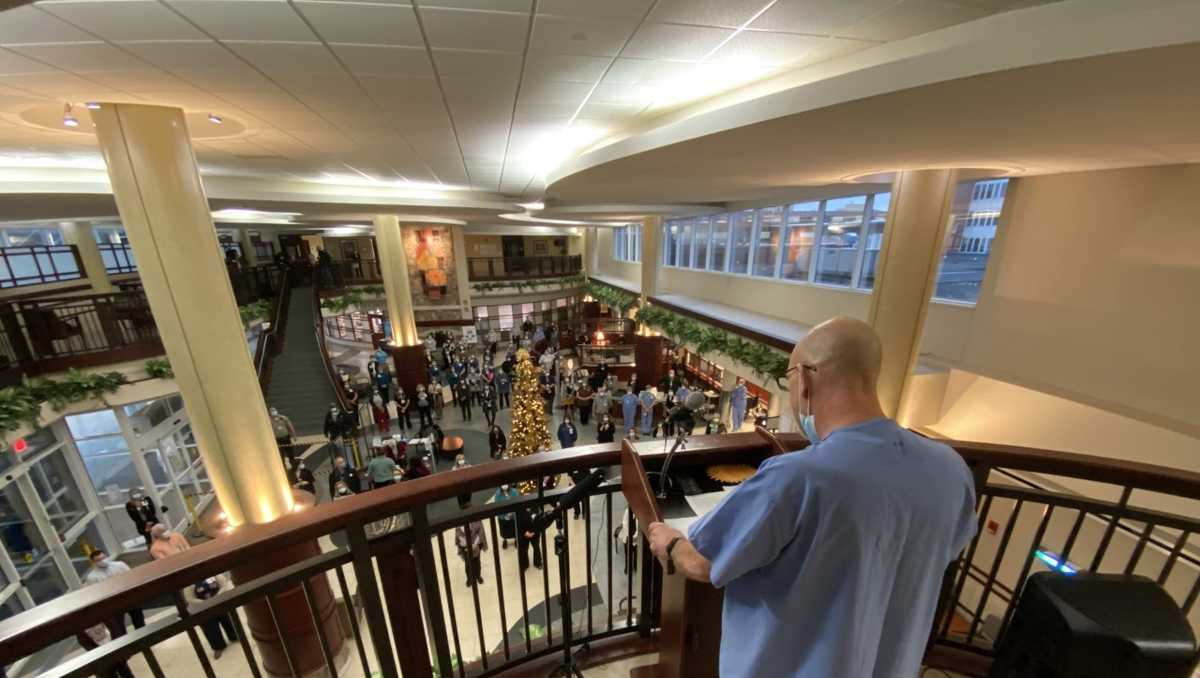 Baptist Health Floyd COVID19 memorial leaves health care workers emotional