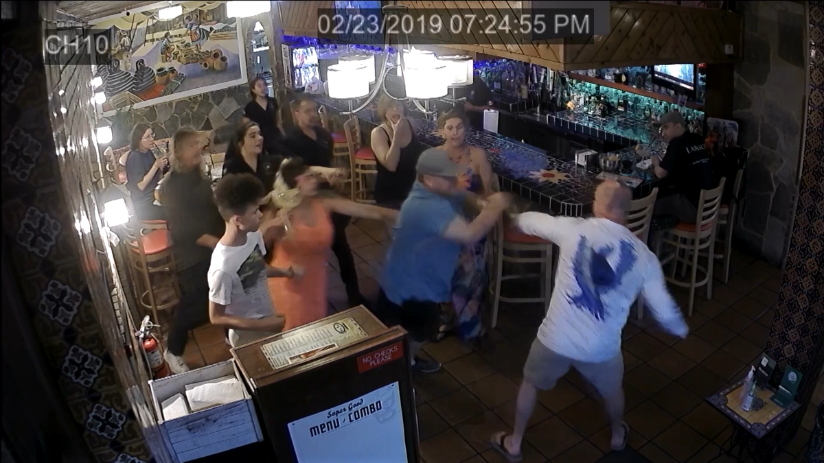 Bar Brawl Camera captures bar brawl that led to multiple arrests in